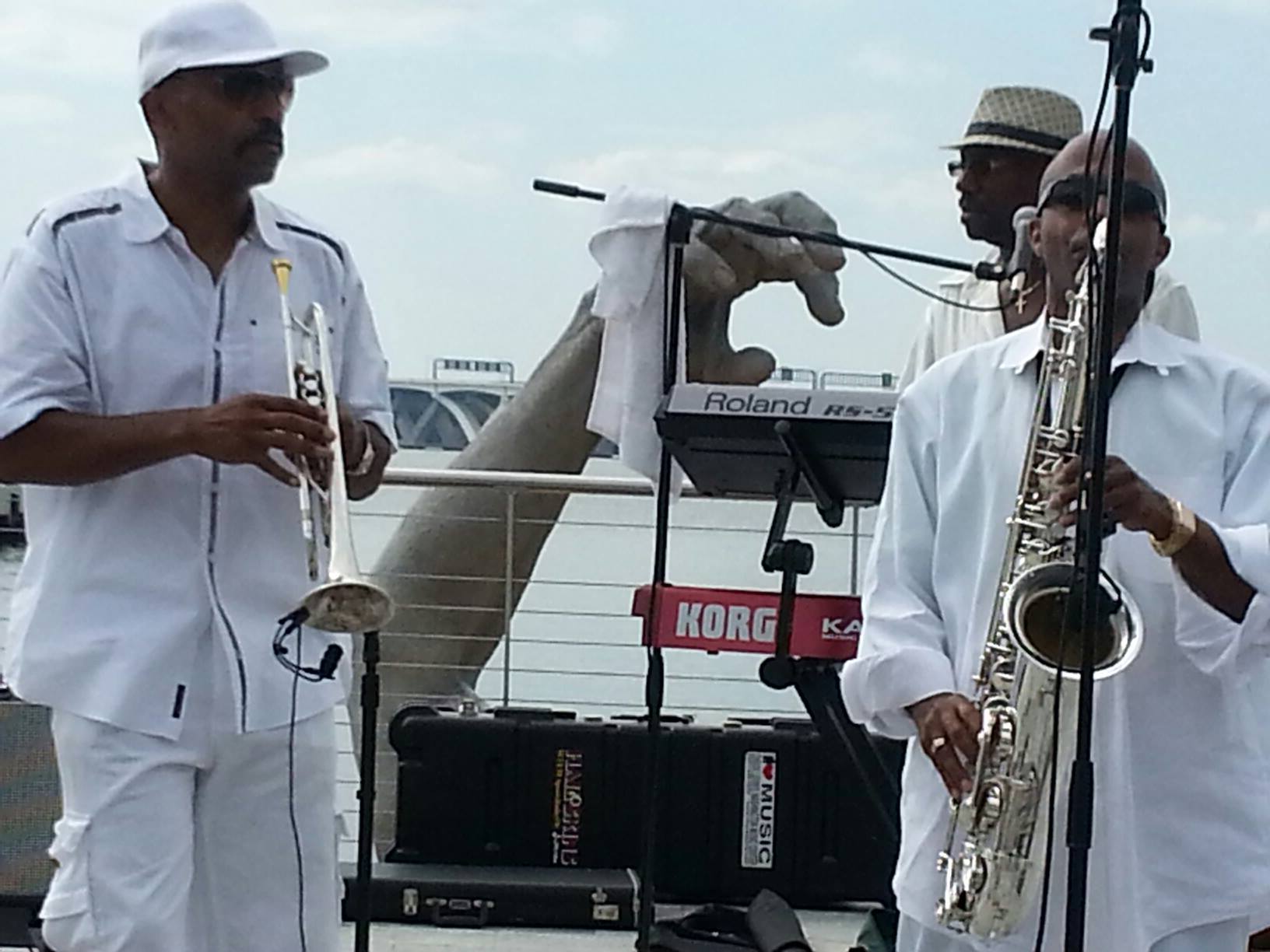 Johnny Long Playing Tenor Sax, Buzzy Pindell (Trumpet)